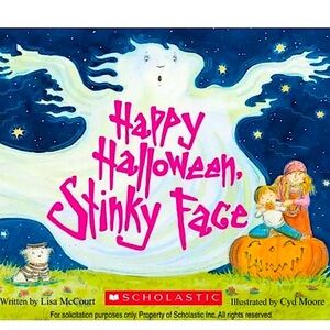 Happy Halloween, Stinky Face by Lisa McCourt (2011, Children's Board Book) New.